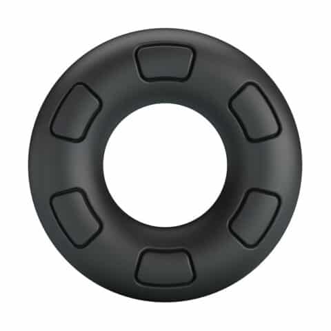 Anneau pénal en silicone super doux bertram noir — CRAZY BULL