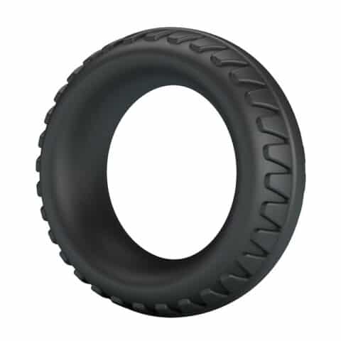 Merritt anneau pénal en silicone texturé noir — CRAZY BULL