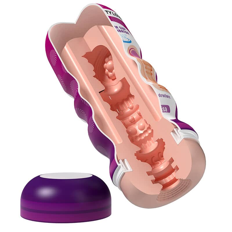 Masturbateur lissant vaginal avec ventouse et textures internes — PRETTY LOVE, vue 5