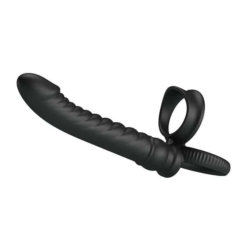 Vibrateur anal merritt avec anneau et vibration noir — PRETTY LOVE, vue 4