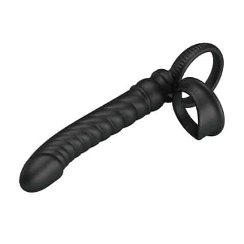 Vibrateur anal merritt avec anneau et vibration noir — PRETTY LOVE