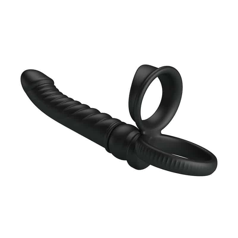Vibrateur anal merritt avec anneau et vibration noir — PRETTY LOVE, vue 7