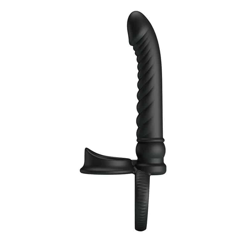 Vibrateur anal merritt avec anneau et vibration noir — PRETTY LOVE, vue 5
