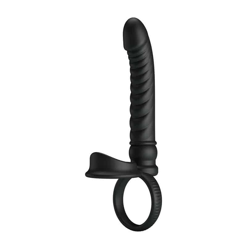 Vibrateur anal merritt avec anneau et vibration noir — PRETTY LOVE, vue 3