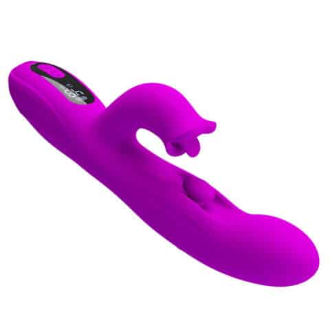 Vibrateur oscillant lapin yalanda avec affichage LED violet — PRETTY LOVE