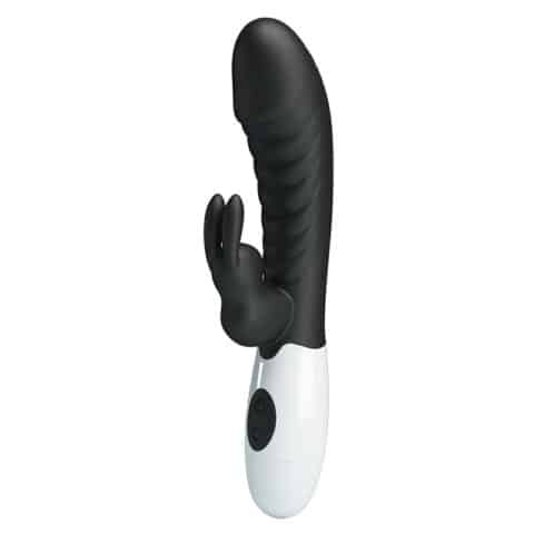 Vibrateur lapin naughty bunny 30 fonctions noir — PRETTY LOVE