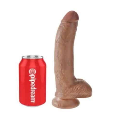 Godemichet réaliste avec testicules 22,8 CM — KING COCK