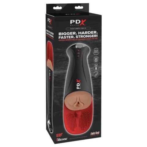 FAP-O-MATIC PRO XL, masturbateur vibrant automatique, marron, 34,9 cm