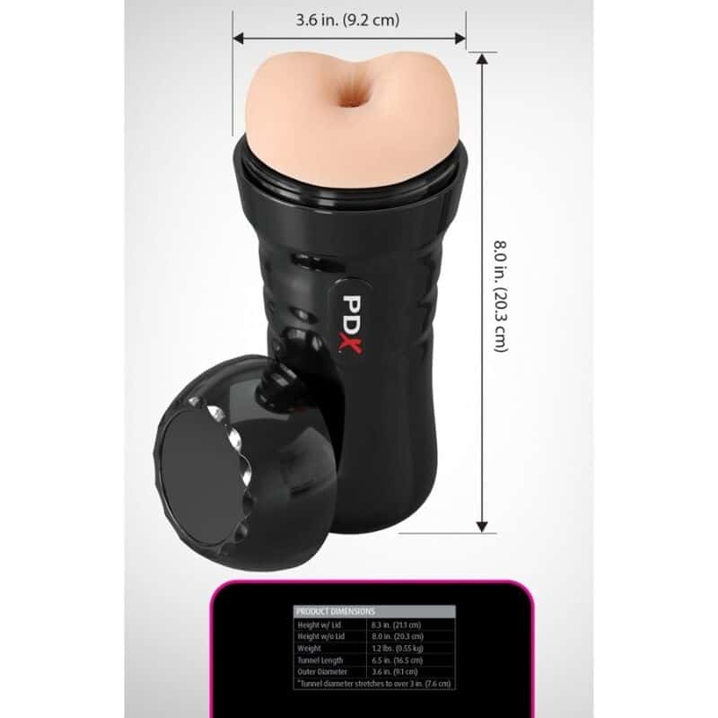 WET bussies super bangin' butthole anal stroker 20,8 CM — PDX EXTREME, vue 5