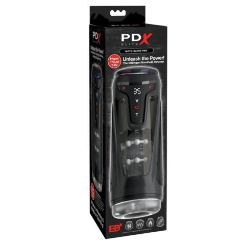 Moto-bator PRO masturbateur à pousse automatique vibrant et chauffant 26,5 CM — PDX ELITE