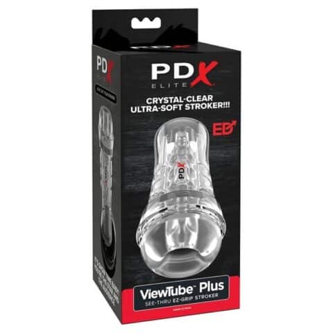 Viewtube plus see-thru ez-grip transparent stroker 21 CM
