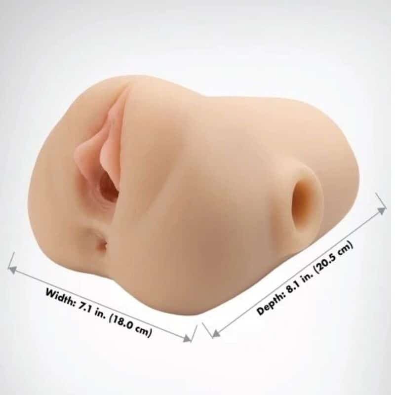 PDX plus - visage réaliste vagin pussy pounder squeeze stroker 18 CM — PDX PLUS+, vue 7