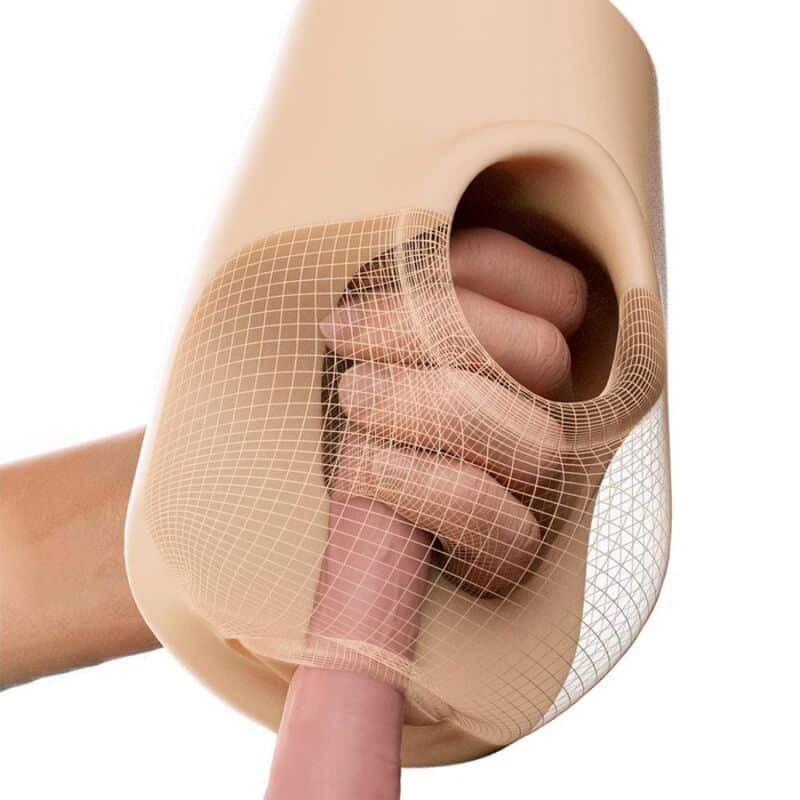 PDX plus - visage réaliste vagin pussy pounder squeeze stroker 18 CM — PDX PLUS+, vue 5