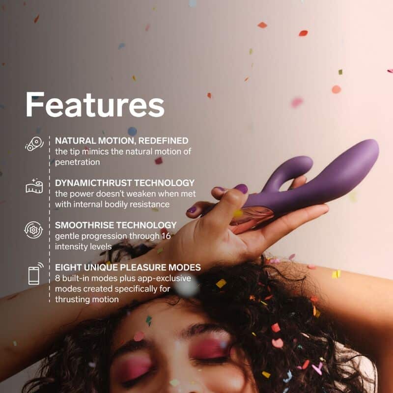 INA thrust rabbit vibrateur à poussée violet — LELO, vue 8