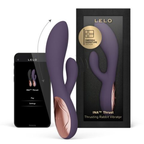 INA thrust rabbit vibrateur à poussée violet