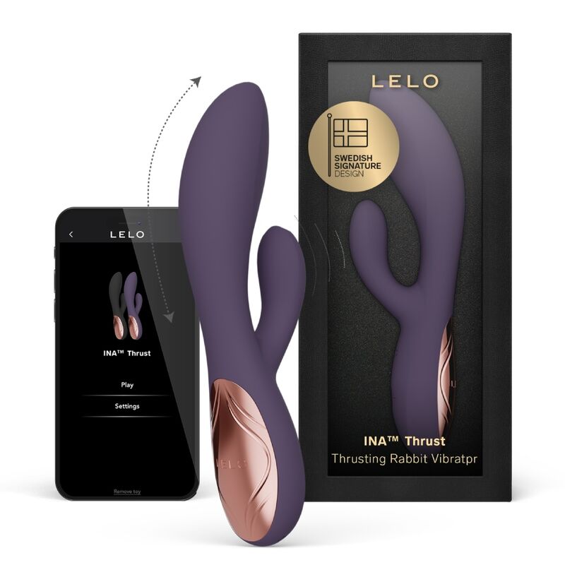 INA thrust rabbit vibrateur à poussée violet — LELO