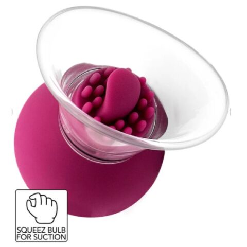 Pompe vibrante et rotative pour les tétons et le clitoris