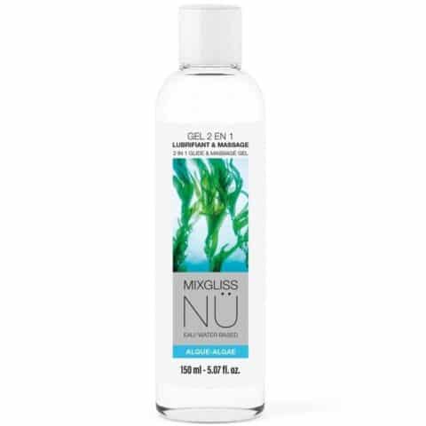 Gel lubrifiant et de massage 2 en 1 à base d'eau, algues nuru, 150 ML — MIXGLISS