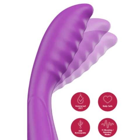Vibrateur violette à tapotements du point G