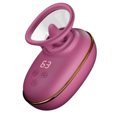Pompe de stimulation clitoriale automatique avec effet de léchage (violet)