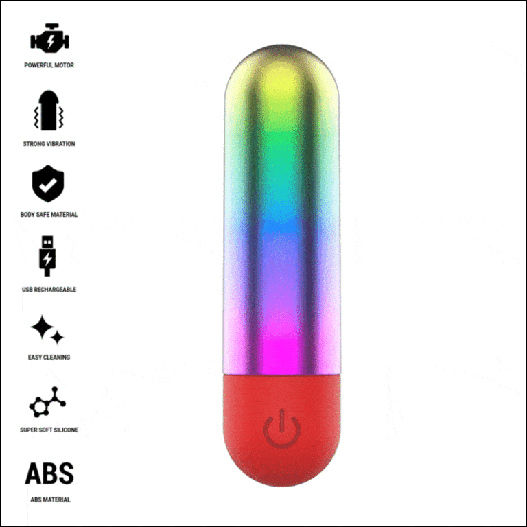 Debbie rainbow clitoris vibrant balle — INTENSE, vue 2