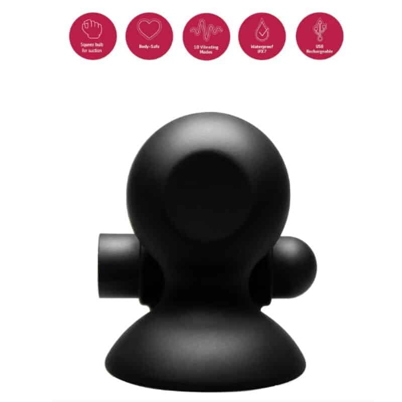 Gel de succion vibrant rechargeable pour les tétons — SHE.E.O, vue 2