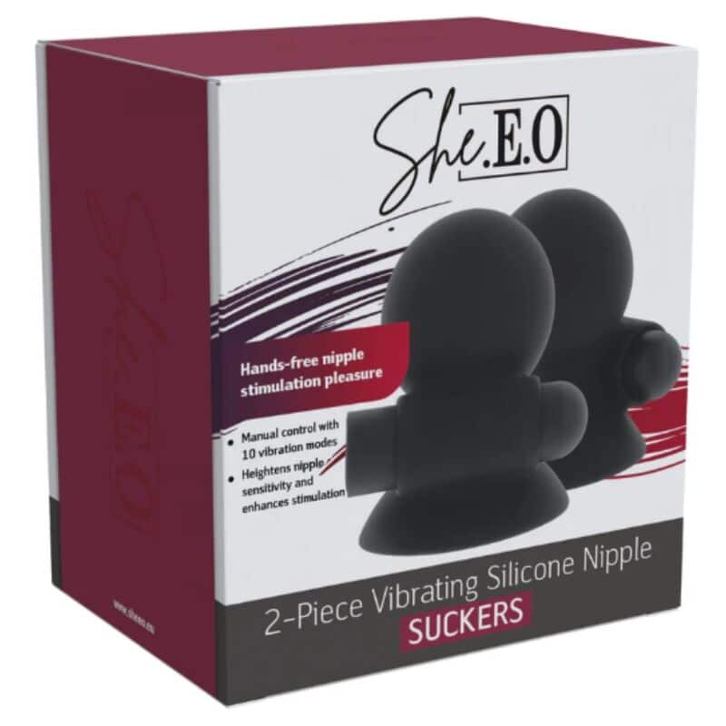 Gel de succion vibrant rechargeable pour les tétons — SHE.E.O, vue 8