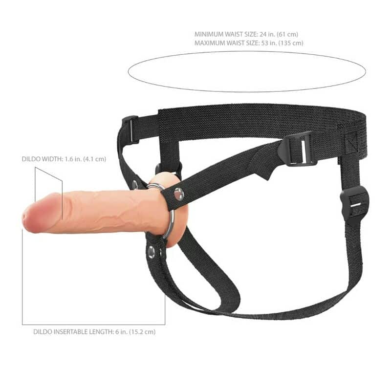 Strap-on en silicone creux de 15,2 CM — FANTASY X-TENSIONS ELITE, vue 6