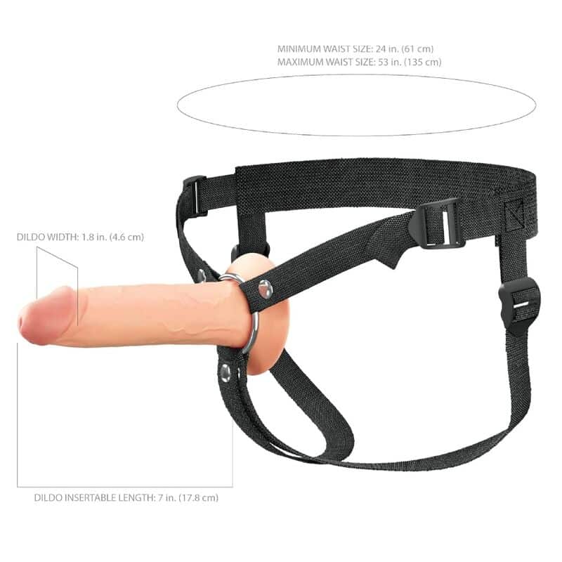 Strap-on en silicone creux de 17,8 CM — FANTASY X-TENSIONS ELITE, vue 6