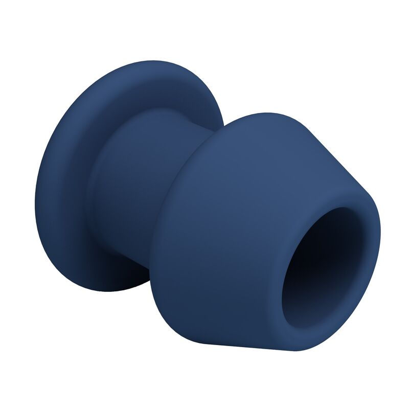 Jack bleu plug anal creux en silicone, taille M — MR PLAY, vue 5
