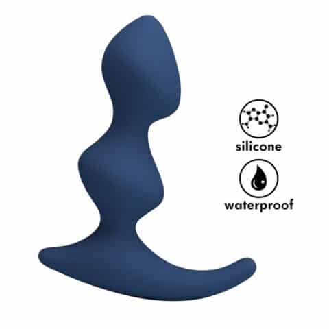 Plug anal ergonomique bleu