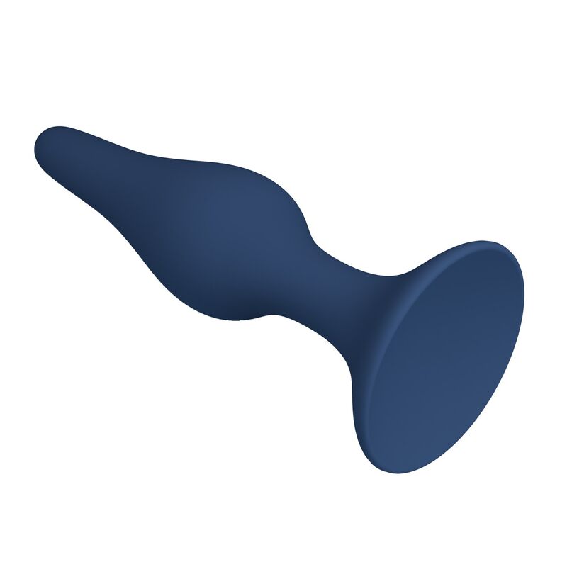 Plug anal en silicone slim bleu L — MR PLAY, vue 5