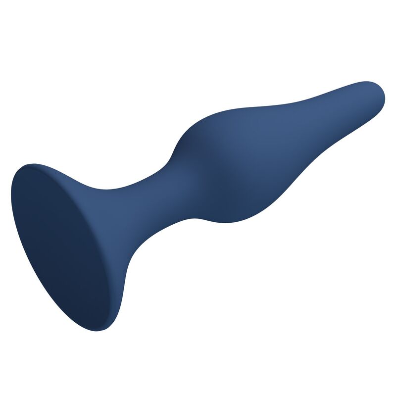 Plug anal en silicone slim bleu L — MR PLAY, vue 7