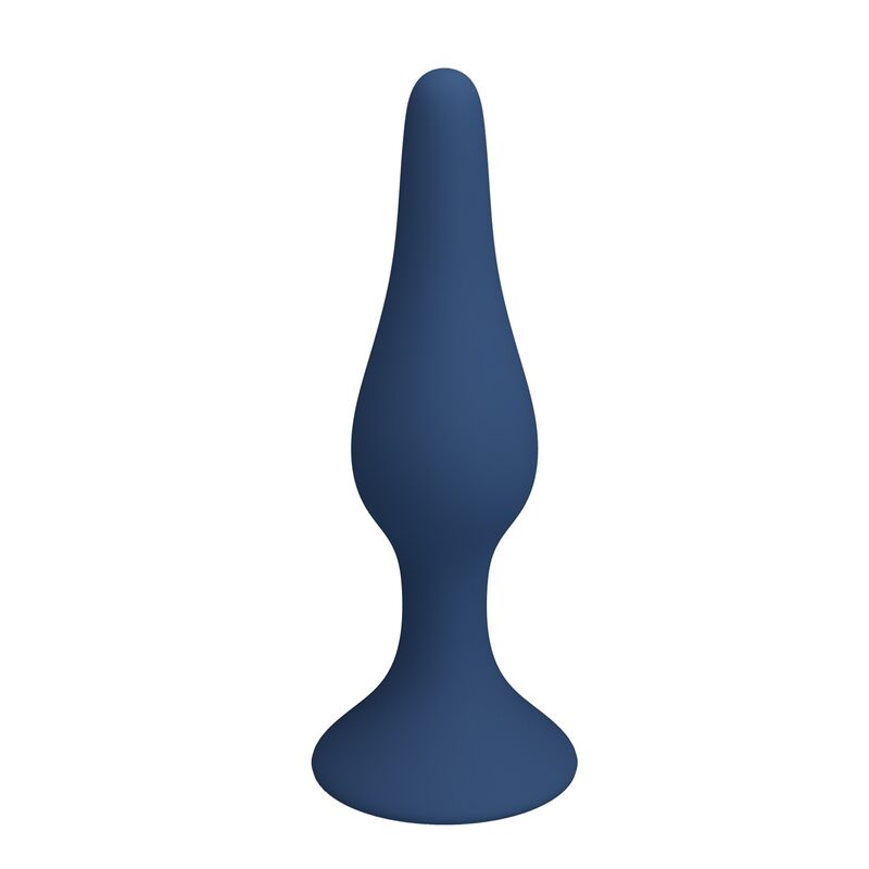 Plug anal en silicone slim bleu L — MR PLAY, vue 4