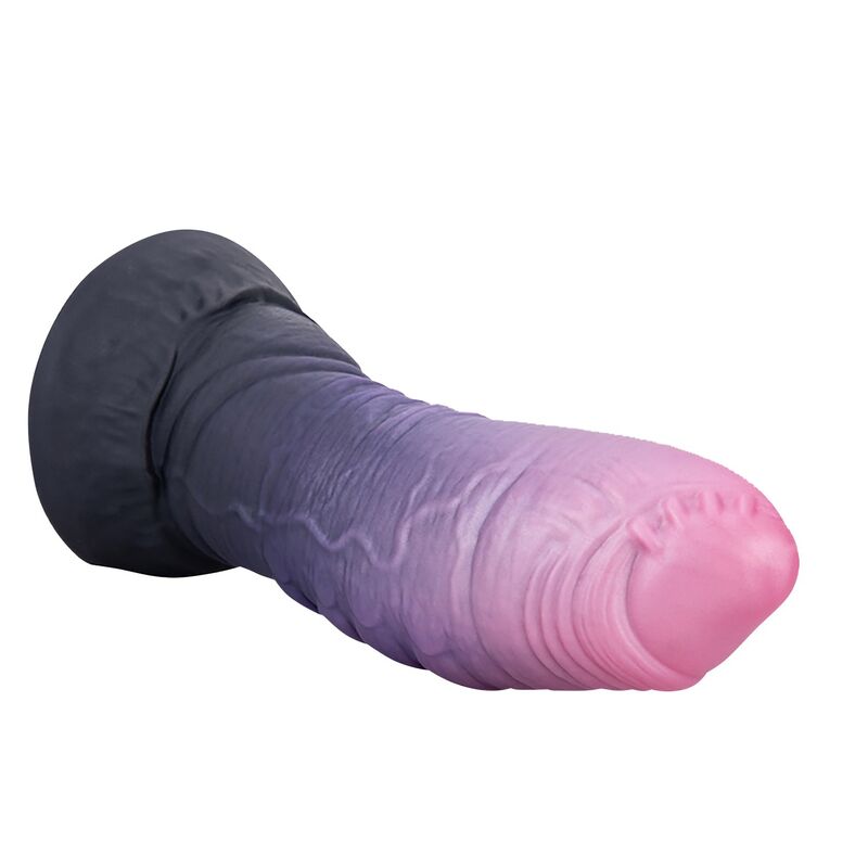 Dreadful fiend bicolor fantasy godemichet en silicone 24 CM Ø 6 CM — POWER MONSTERS, vue 5