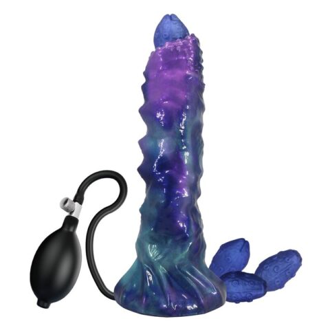 Duskwaker sentinel gonflable tricolor en silicone, 23 CM Ø 5 CM — POWER MONSTERS