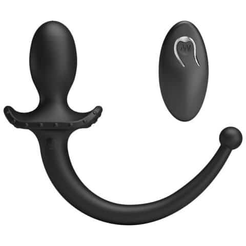 Vibrateur anal et périnéumien noir avec télécommande sans FIL — MR PLAY