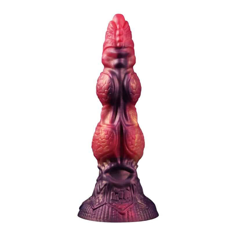 Savage beastlord tricolor fantasy godemichet en silicone 24 CM Ø 5 CM — POWER MONSTERS, vue 3