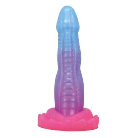 Godemichet fantasy python du vide avec ventouse 20,5 CM Ø 5,2 CM bleu, violet et rose — POWER MONSTERS