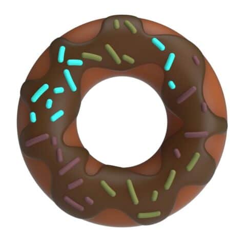 Anneau pénis super donut marron