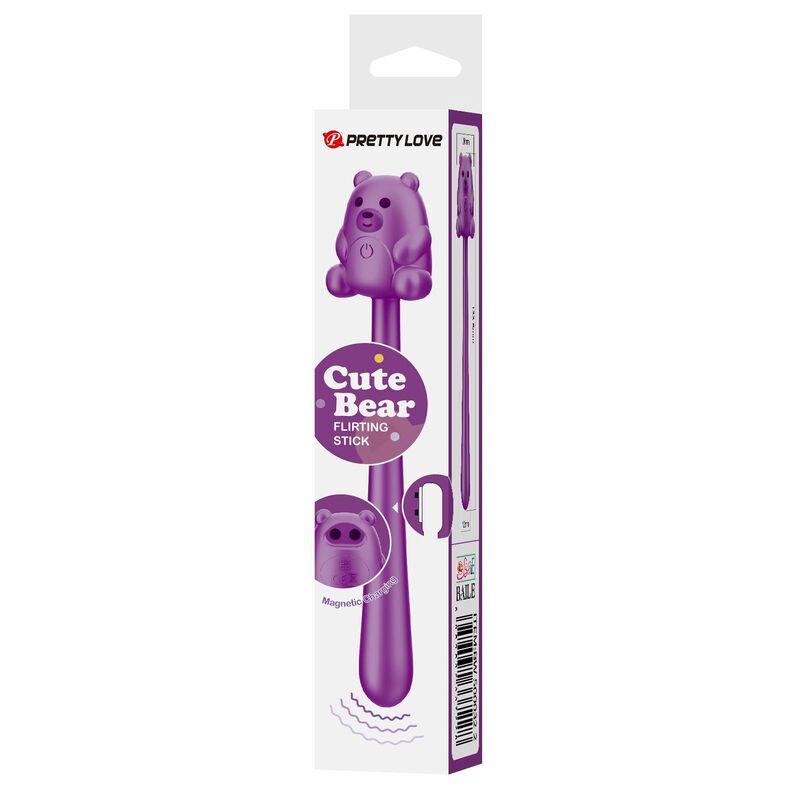 Bâton vibrateur rechargeable en forme d'ours mignon — PRETTY LOVE, vue 2