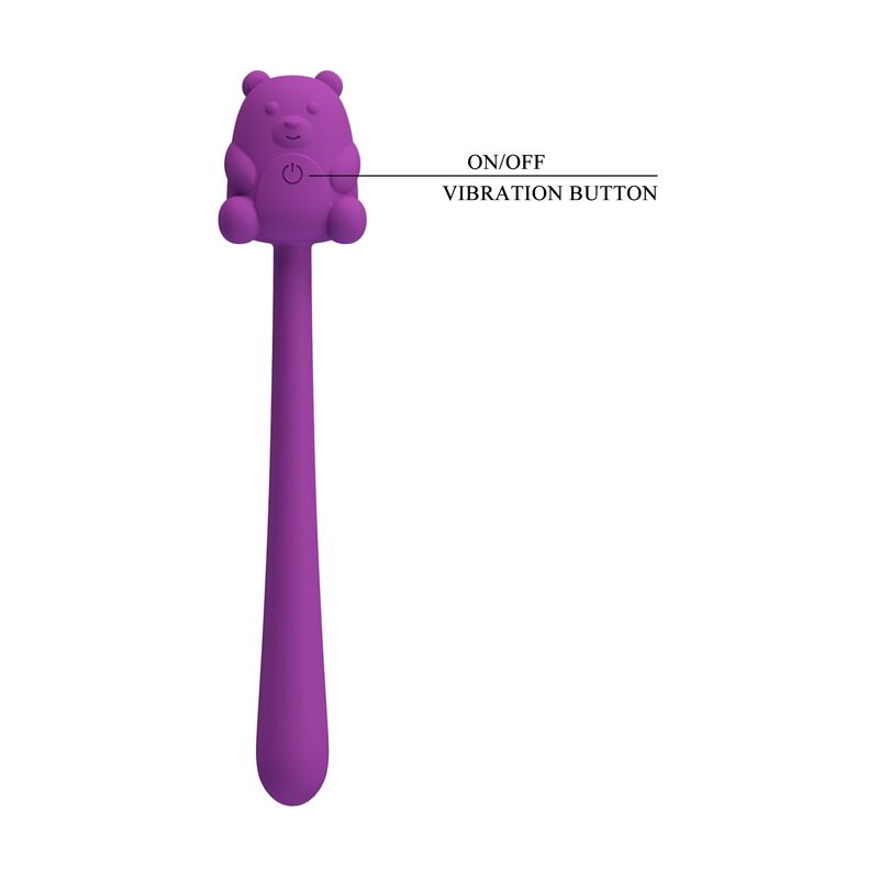 Bâton vibrateur rechargeable en forme d'ours mignon — PRETTY LOVE, vue 3