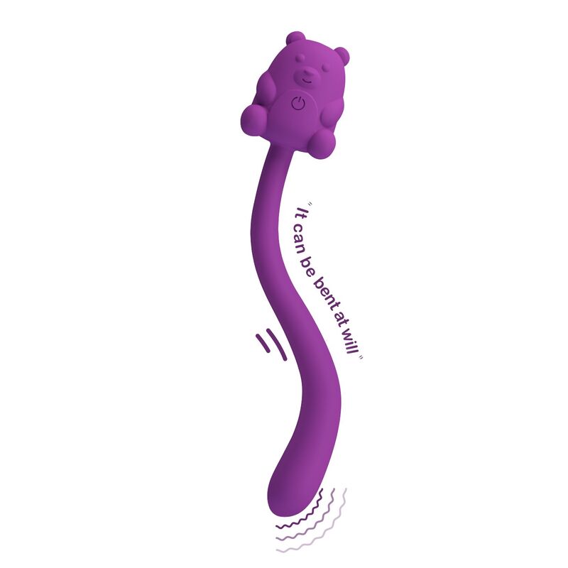 Bâton vibrateur rechargeable en forme d'ours mignon — PRETTY LOVE, vue 5