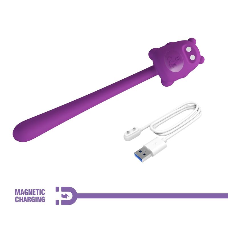 Bâton vibrateur rechargeable en forme d'ours mignon — PRETTY LOVE, vue 9