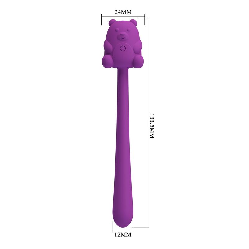 Bâton vibrateur rechargeable en forme d'ours mignon — PRETTY LOVE, vue 8