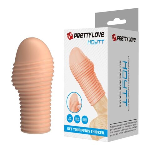 Manchon pénis hottt pour un pénis plus épaisse couleur naturelle — PRETTY LOVE