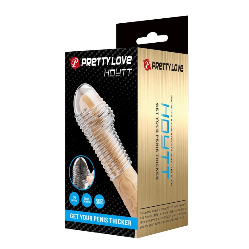 Manchon pénis hottt pour un pénis plus épaisse transparent — PRETTY LOVE, vue 3