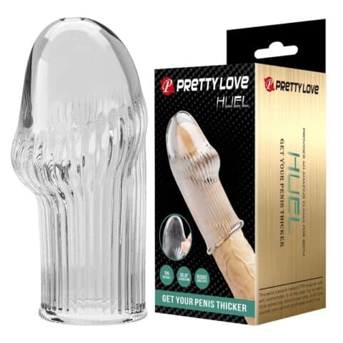 Manchon pénis huel pour un pénis plus épaisse transparent — PRETTY LOVE