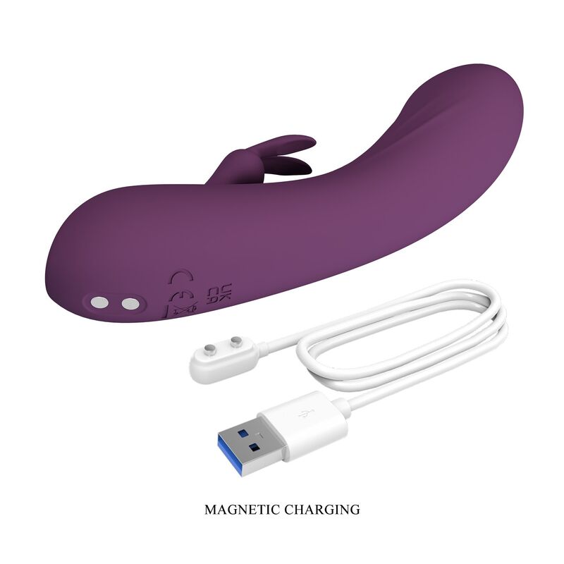 Landyn vibrateur lapin rechargeable 10 fonctions violet — PRETTY LOVE, vue 10