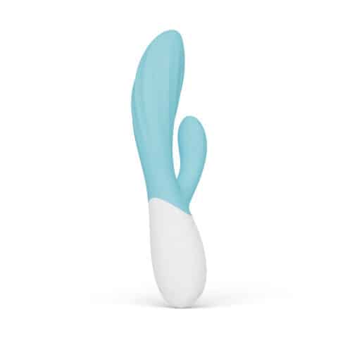 INA twist double vibrateur lapin pour le point G et le clitoris bleu